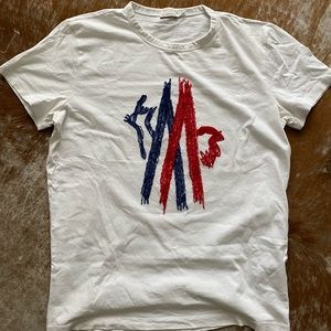 Moncler Logo Stitched Thread T Shirt